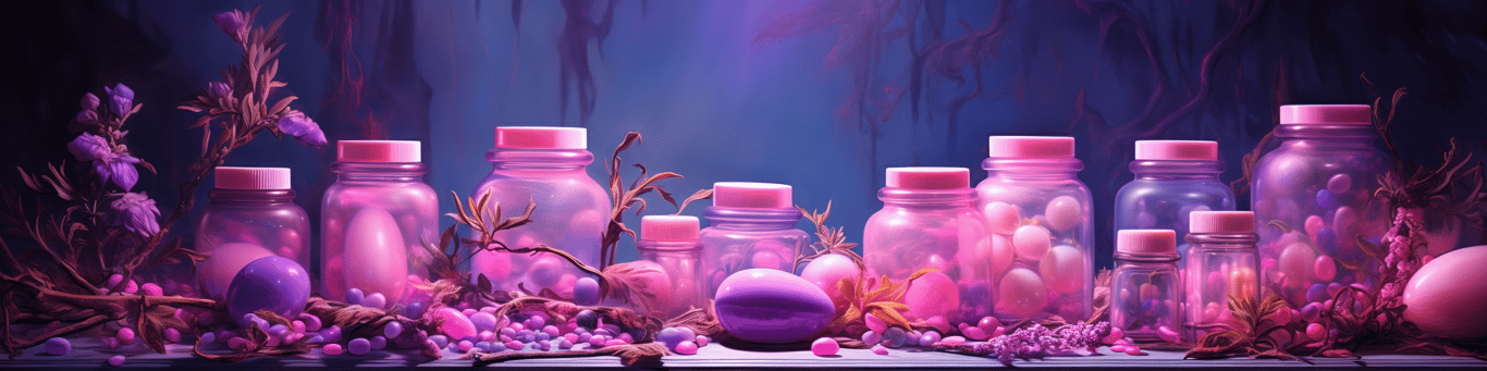 image of different drug pills on a surface