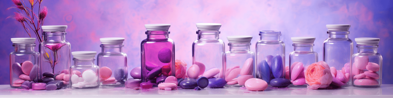 image of different drug pills on a surface