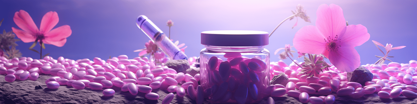 image of different drug pills on a surface