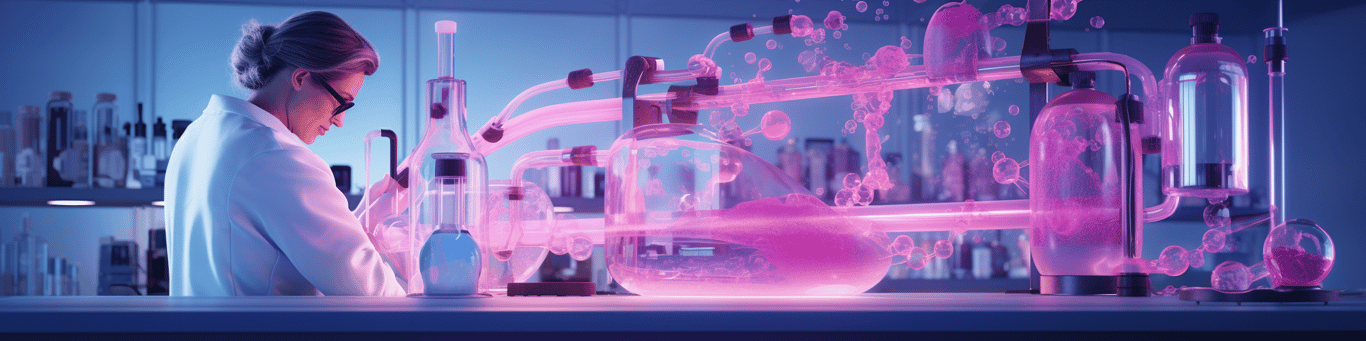 image of a doctor in a lab doing drug, clinical research