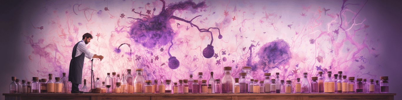 image of a doctor in a lab doing drug, clinical research