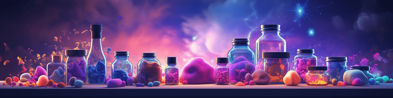 image of different drug pills on a surface