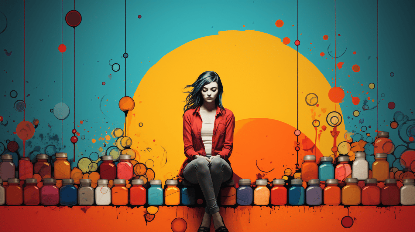 abstract image of a patient experiencing side effect