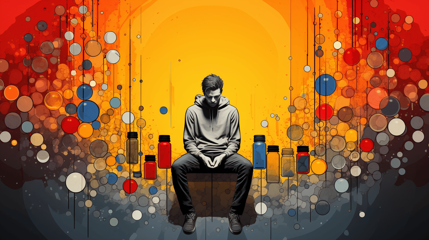 abstract image of a patient experiencing side effect