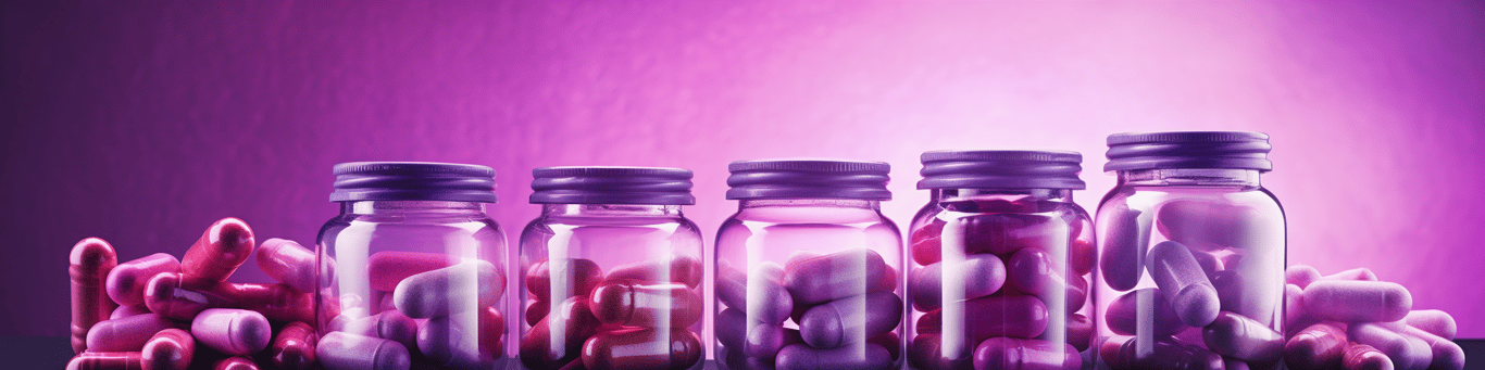 image of different drug pills on a surface