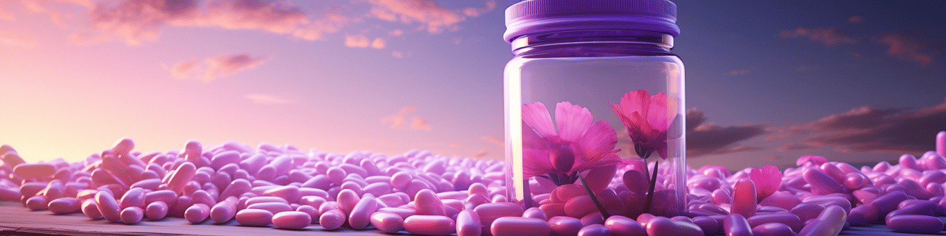 image of different drug pills on a surface