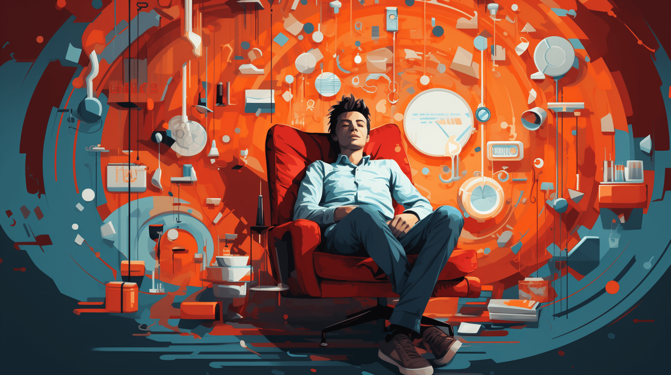 abstract image of a patient experiencing side effect