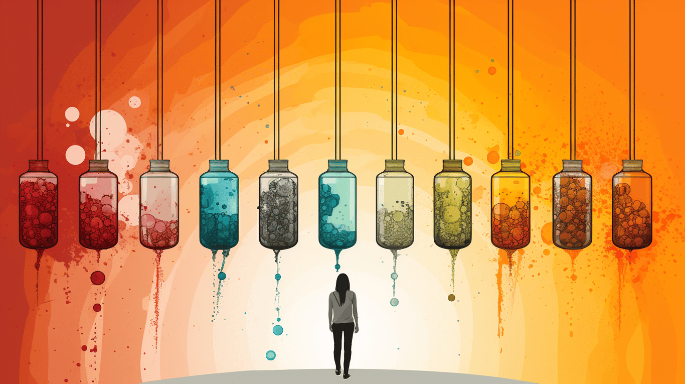 abstract image of a patient experiencing side effect