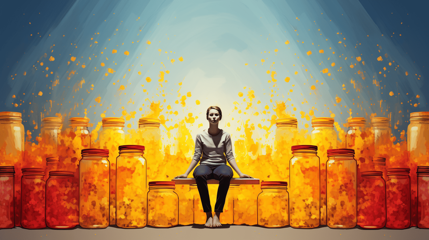 abstract image of a patient experiencing side effect