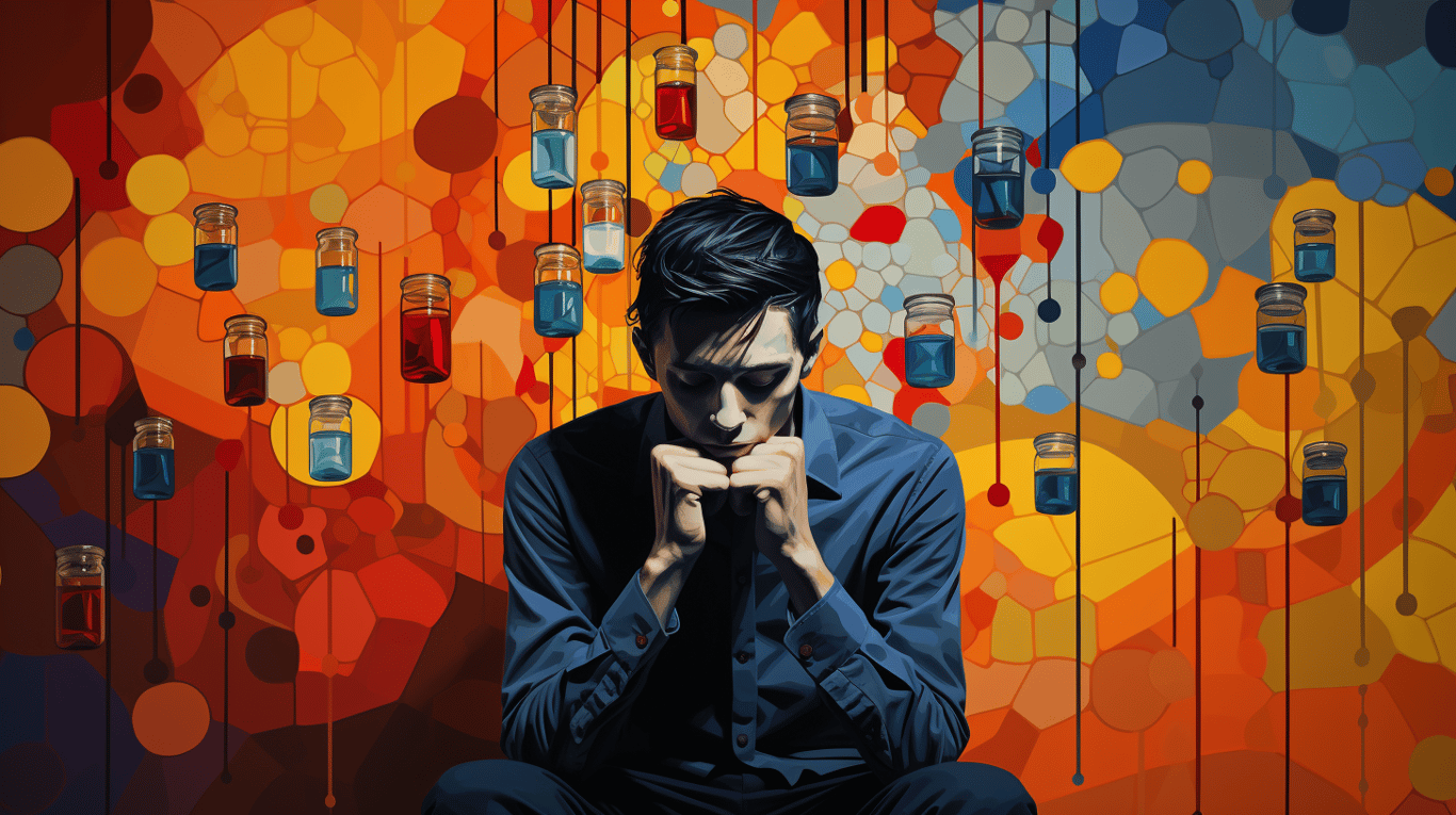 abstract image of a patient experiencing side effect