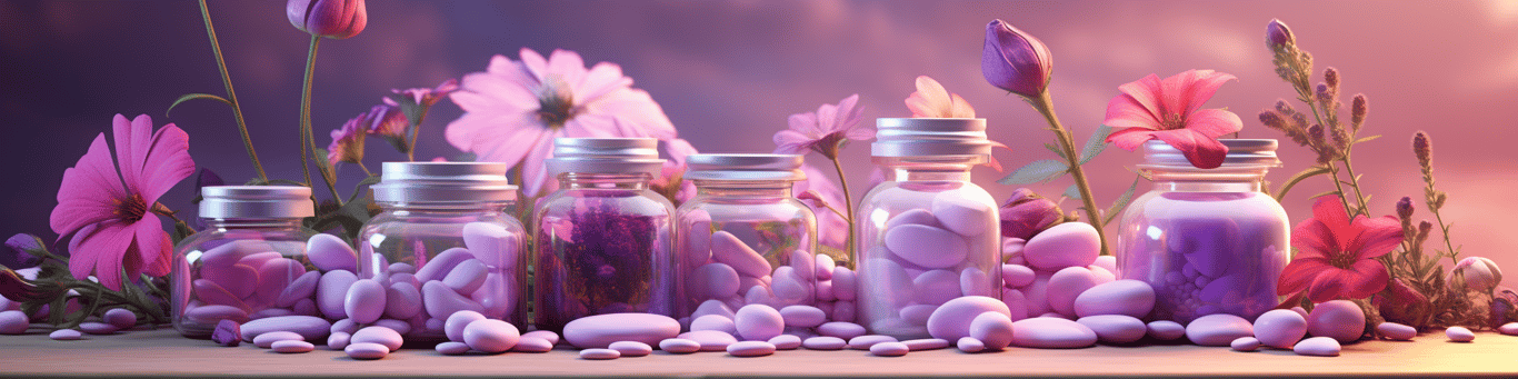 image of different drug pills on a surface