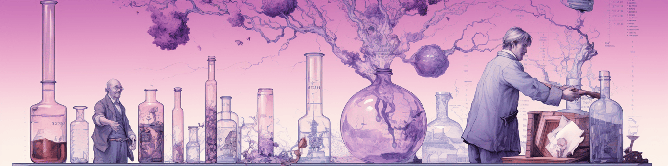 image of a doctor in a lab doing drug, clinical research