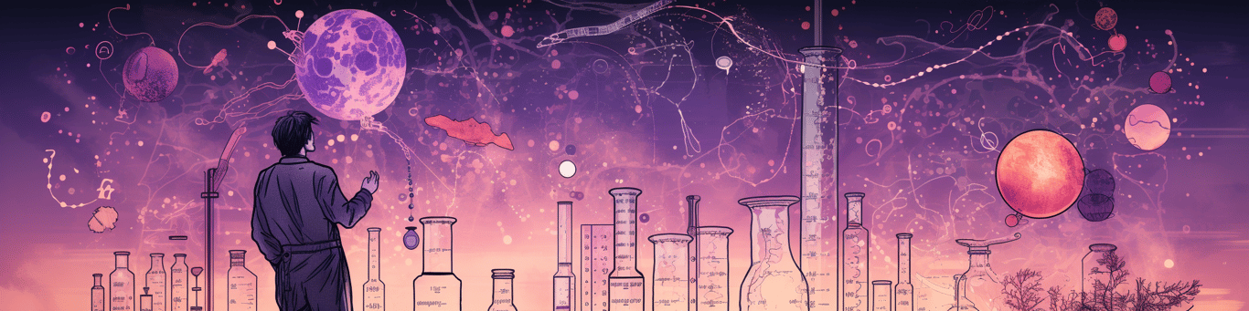 image of a doctor in a lab doing drug, clinical research