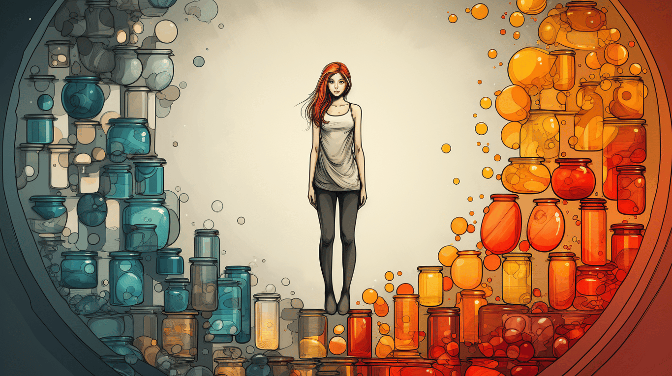 abstract image of a patient experiencing side effect