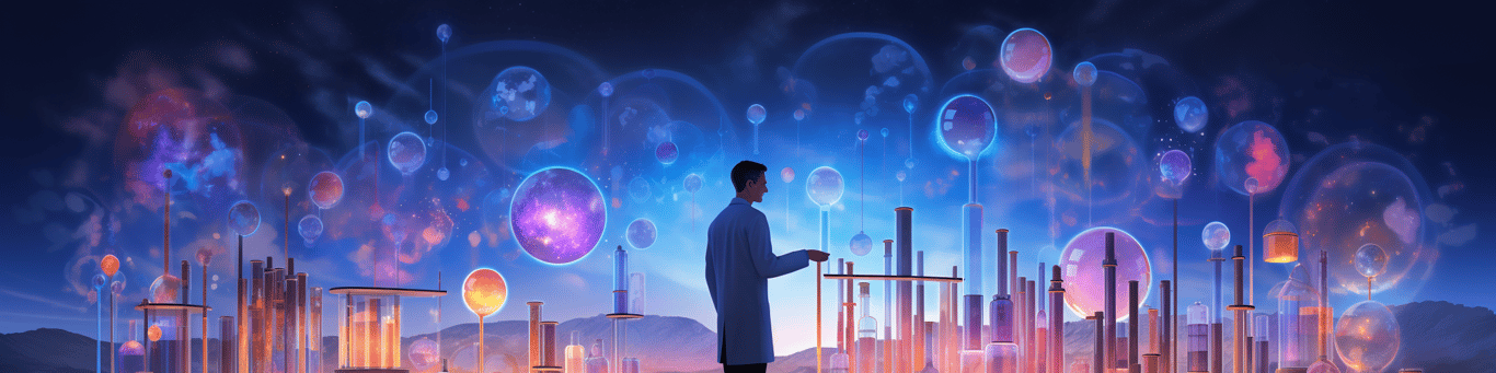 image of a doctor in a lab doing drug, clinical research