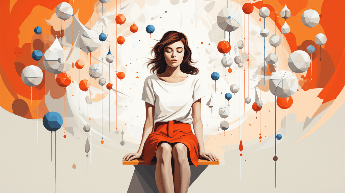 abstract image of a patient experiencing side effect