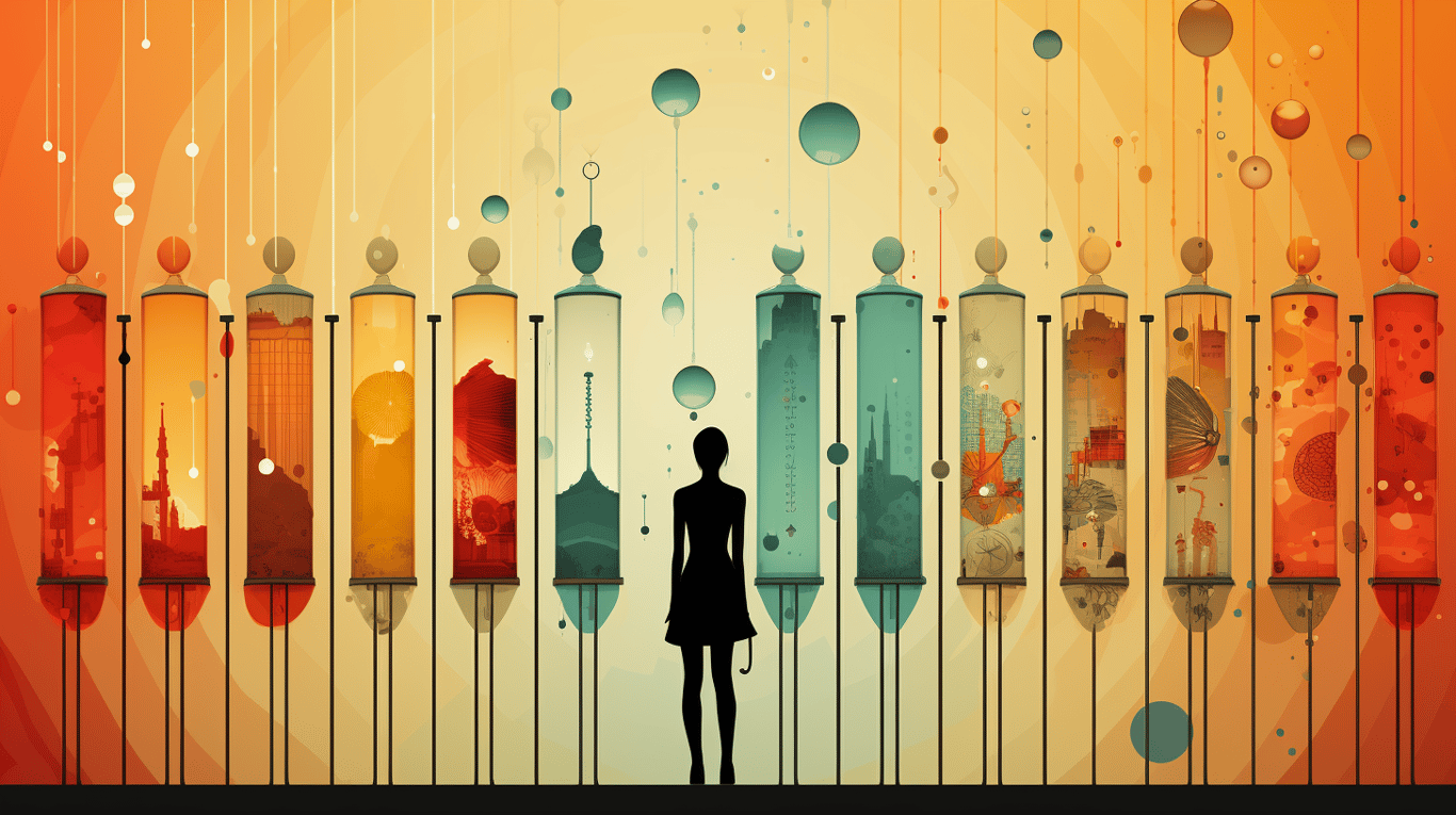 abstract image of a patient experiencing side effect