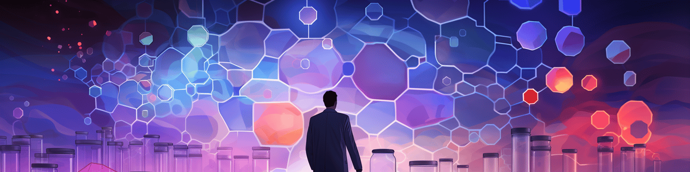 image of a doctor in a lab doing drug, clinical research