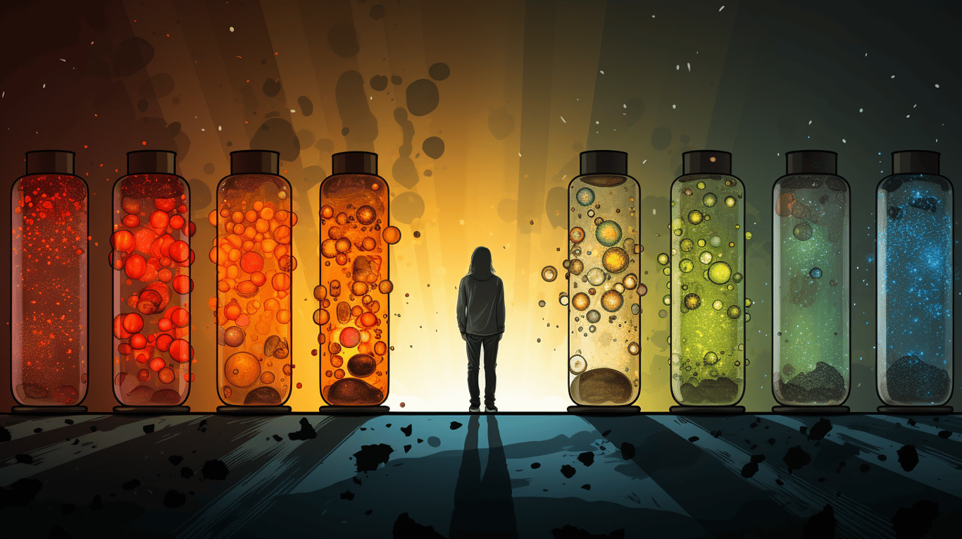 abstract image of a patient experiencing side effect