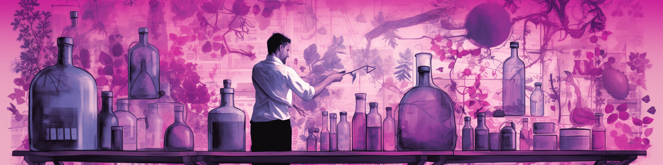 image of a doctor in a lab doing drug, clinical research