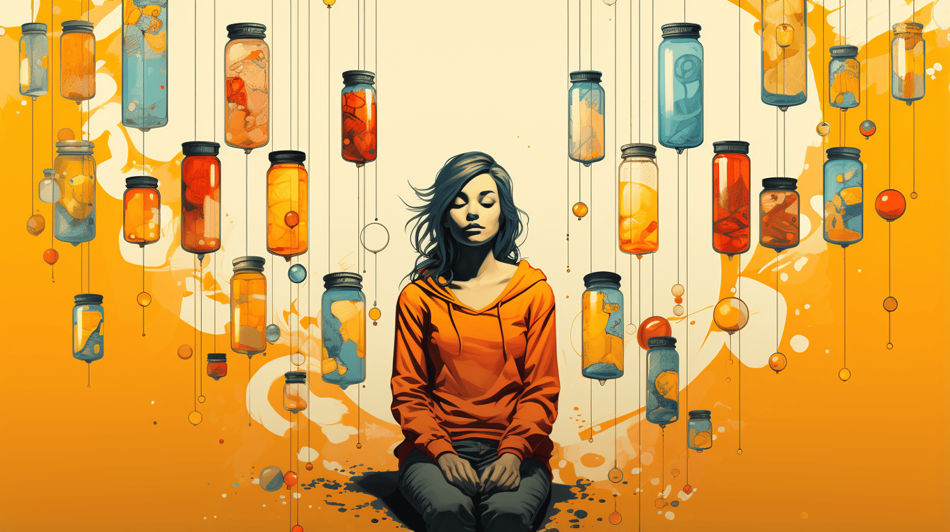 abstract image of a patient experiencing side effect