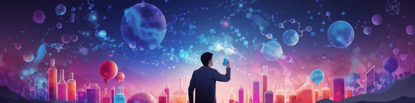 image of a doctor in a lab doing drug, clinical research