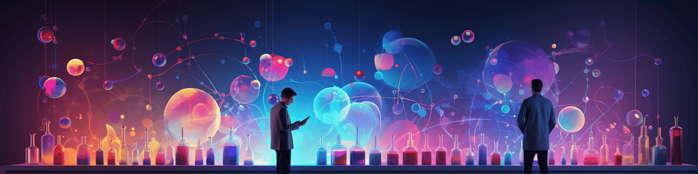 image of a doctor in a lab doing drug, clinical research