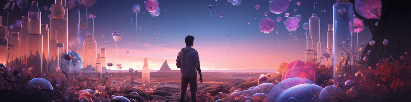 image of a doctor in a lab doing drug, clinical research