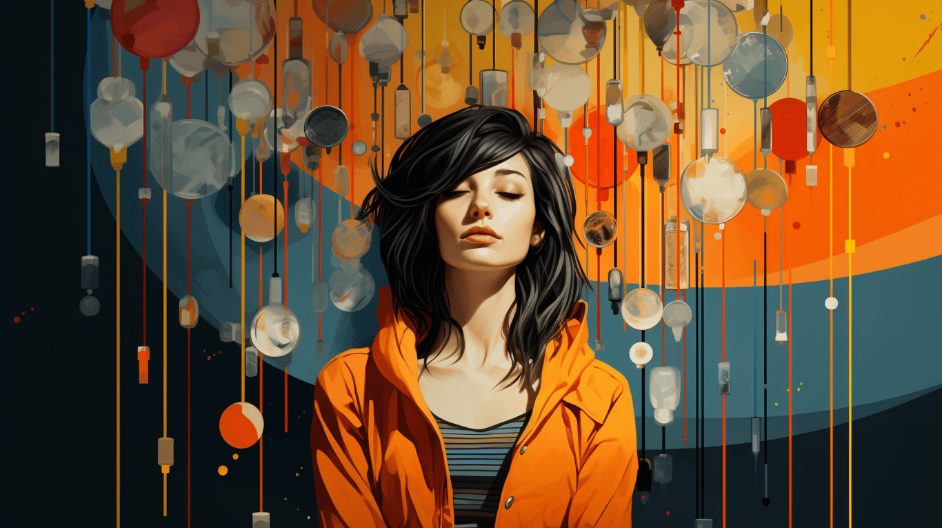 abstract image of a patient experiencing side effect