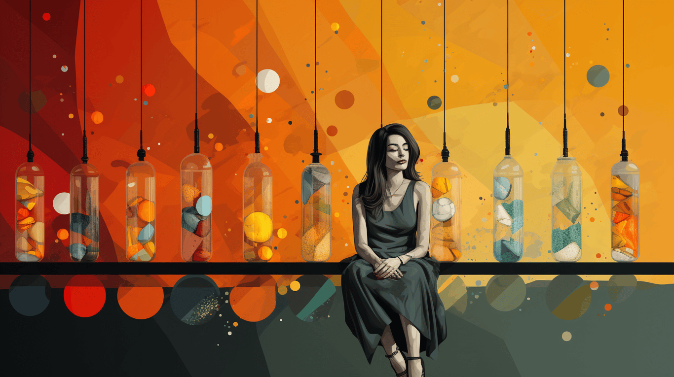 abstract image of a patient experiencing side effect