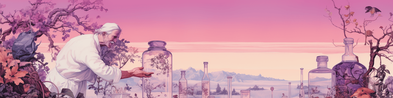 image of a doctor in a lab doing drug, clinical research