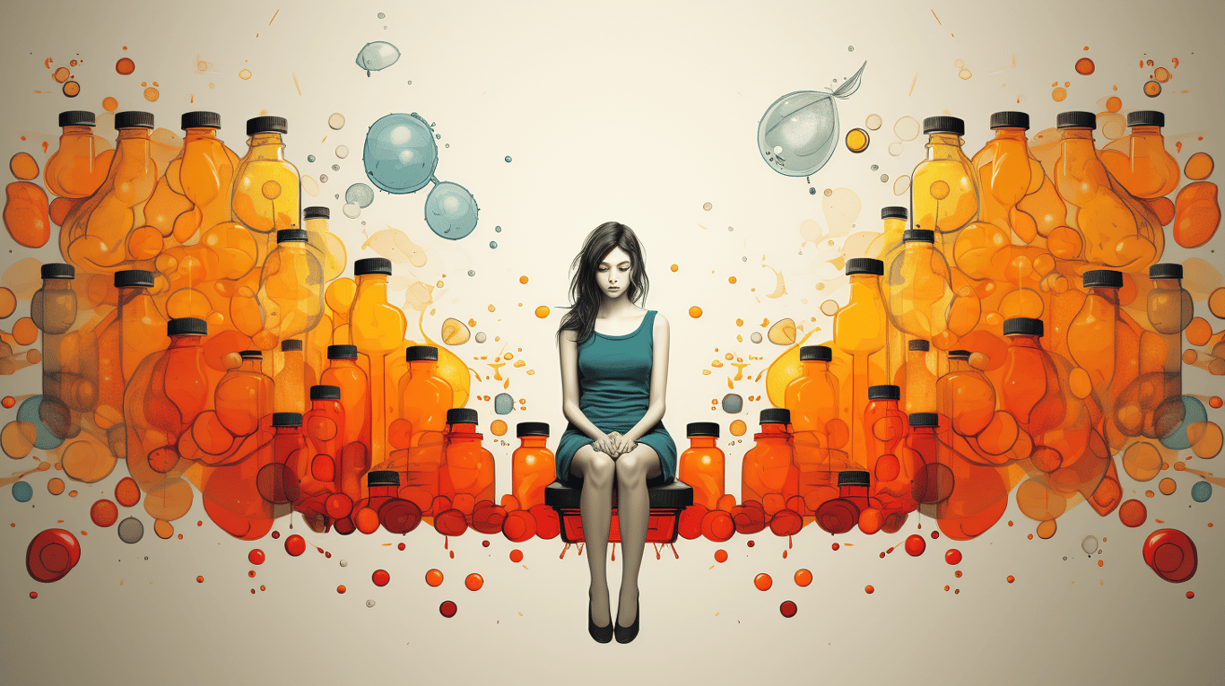 abstract image of a patient experiencing side effect