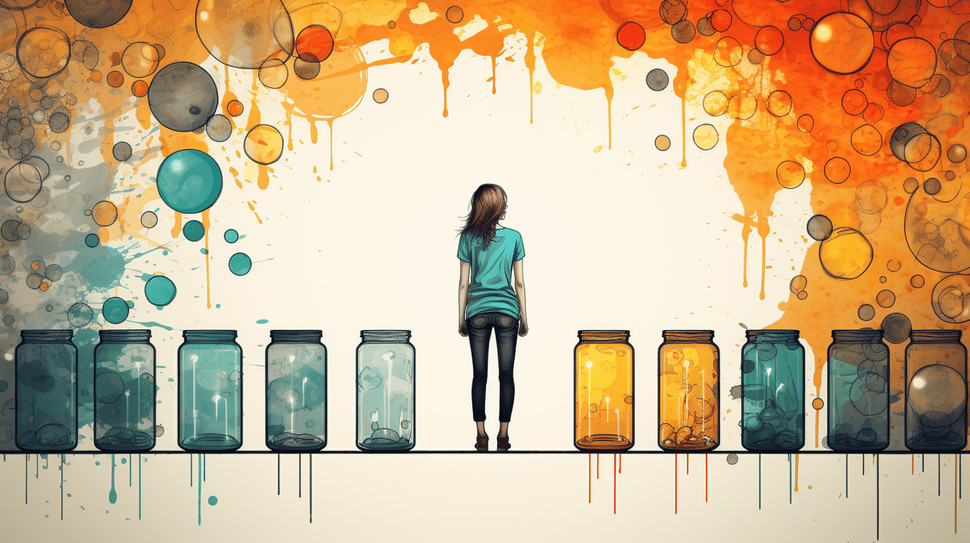 abstract image of a patient experiencing side effect