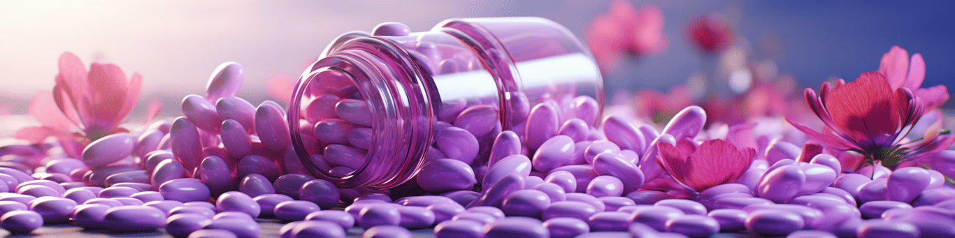 image of different drug pills on a surface