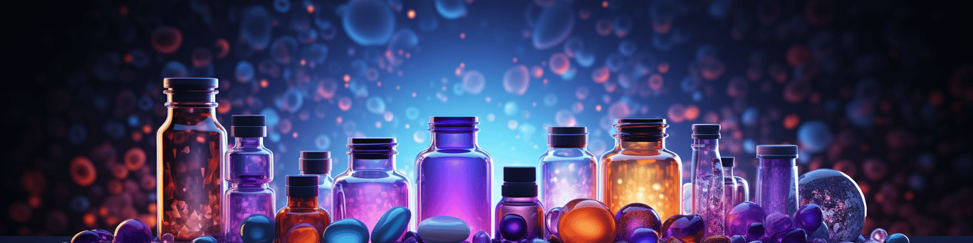 image of different drug pills on a surface