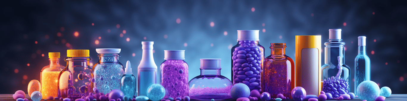 image of different drug pills on a surface