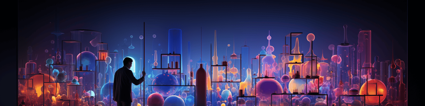 image of a doctor in a lab doing drug, clinical research