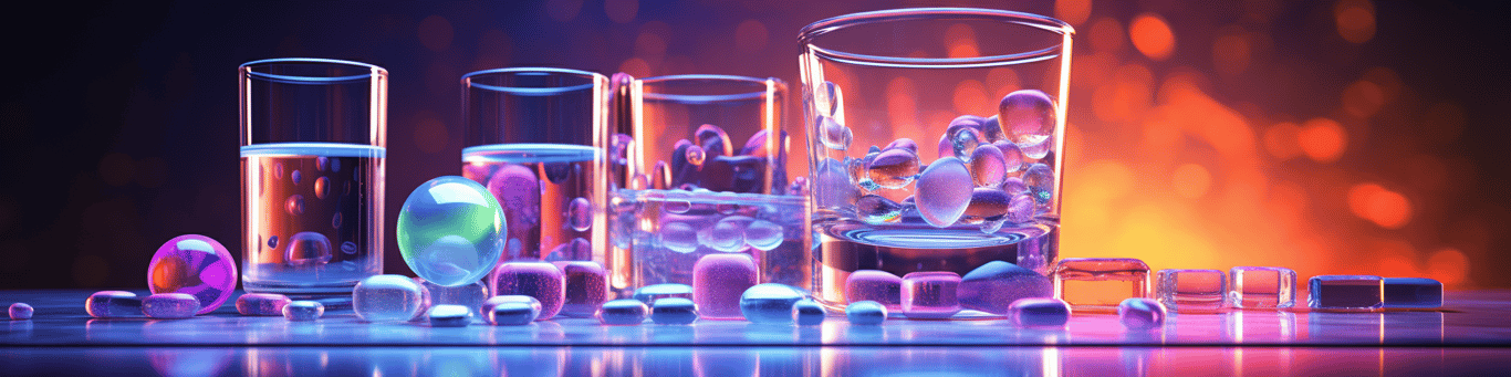 image of drug pills surrounding a glass of water symbolizing drug consumption