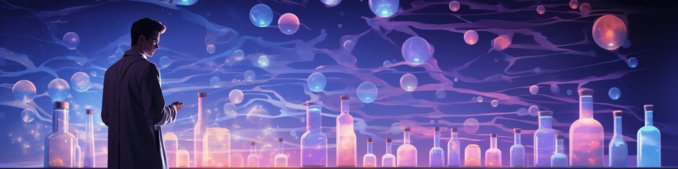 image of a doctor in a lab doing drug, clinical research