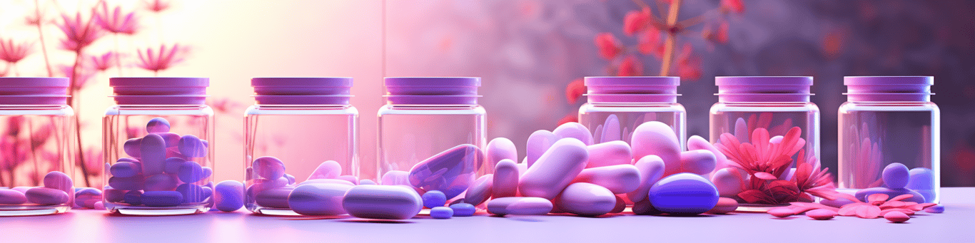 image of different drug pills on a surface