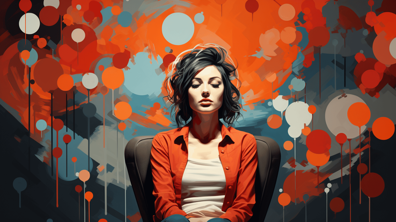 abstract image of a patient experiencing side effect