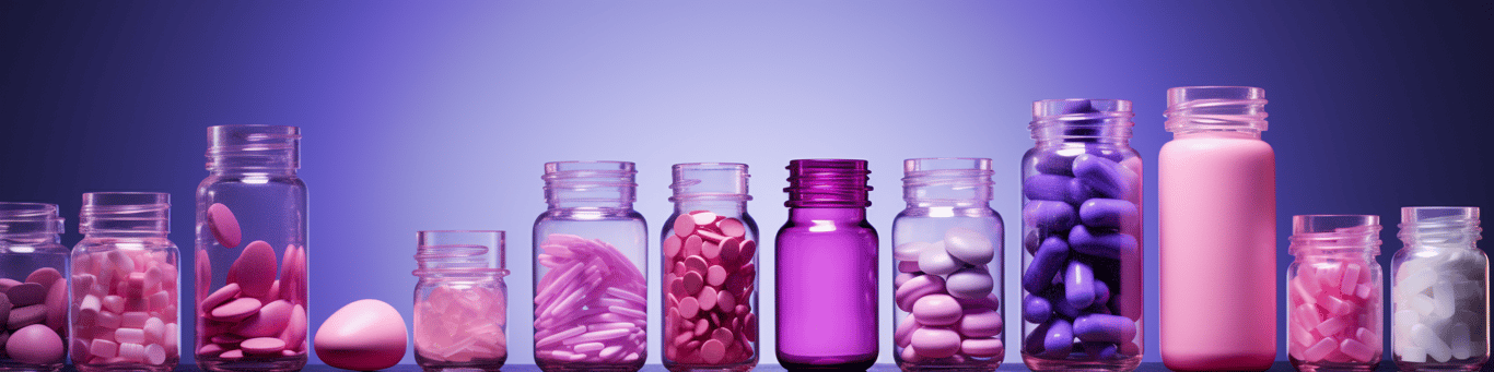 image of different drug pills on a surface