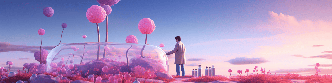 image of a doctor in a lab doing drug, clinical research