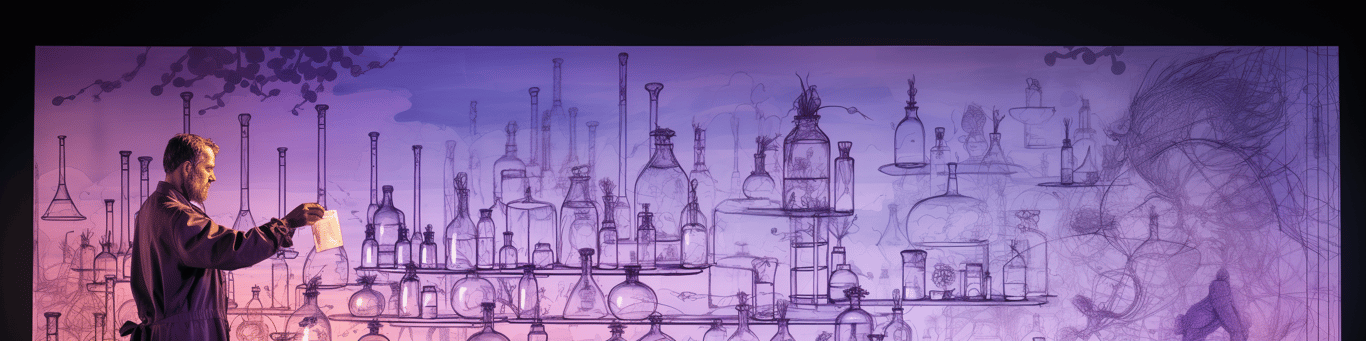 image of a doctor in a lab doing drug, clinical research