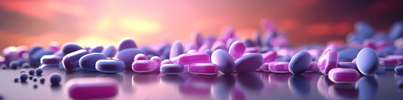 image of different drug pills on a surface