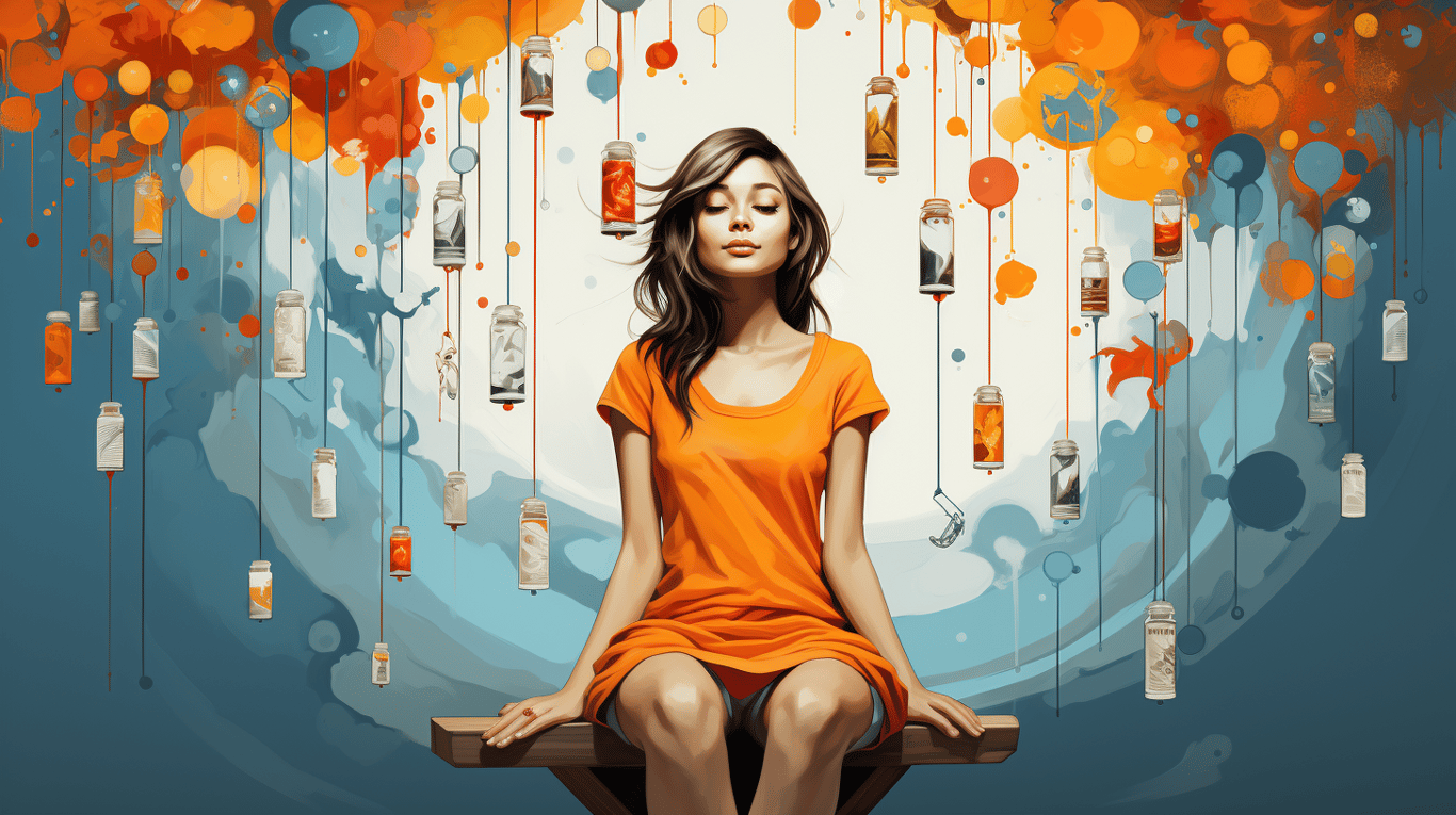 abstract image of a patient experiencing side effect