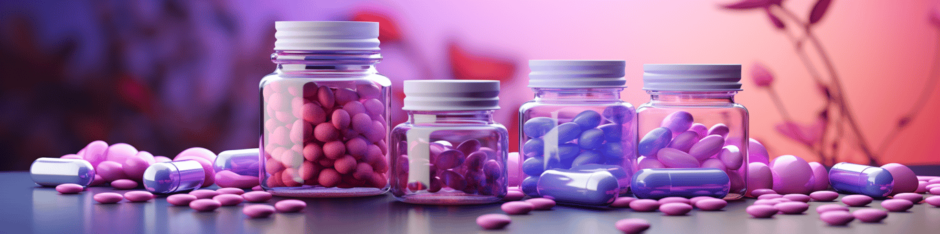 image of different drug pills on a surface