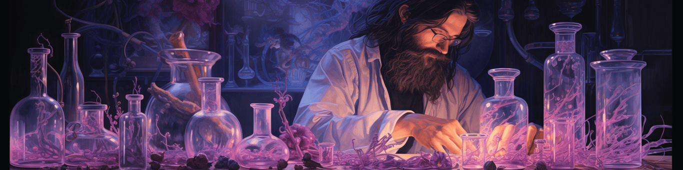 image of a doctor in a lab doing drug, clinical research