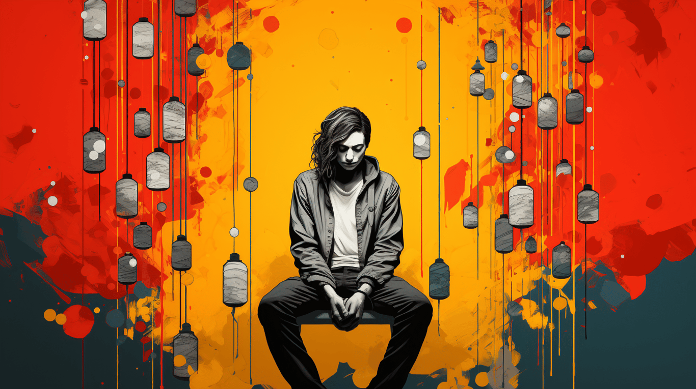 abstract image of a patient experiencing side effect