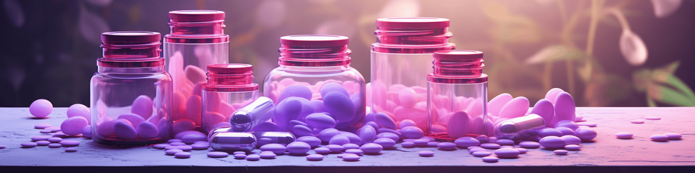 image of different drug pills on a surface